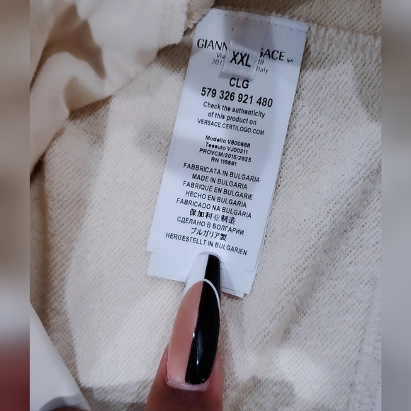 *SOLD* Gianni Versace Gold Embroidered Sweater XXL - Picture 4 of 7